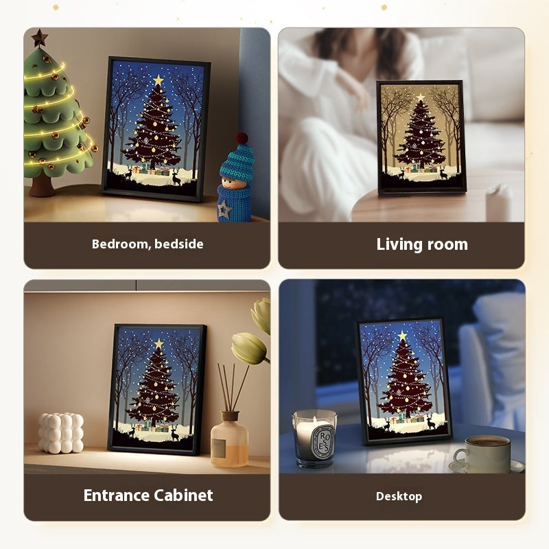 2024 New Luminous Speaker Christmas Tree Painting Bluetooth Speaker Desktop Ornament Gift Light And Shadow Art Lighting 2024 New Luminous Speaker Christmas Tree Painting Bluetooth Speaker Desktop Ornament Gift Light And Shadow Art Lighting